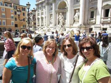 Group of ladies traveling together in Scottish Highlands